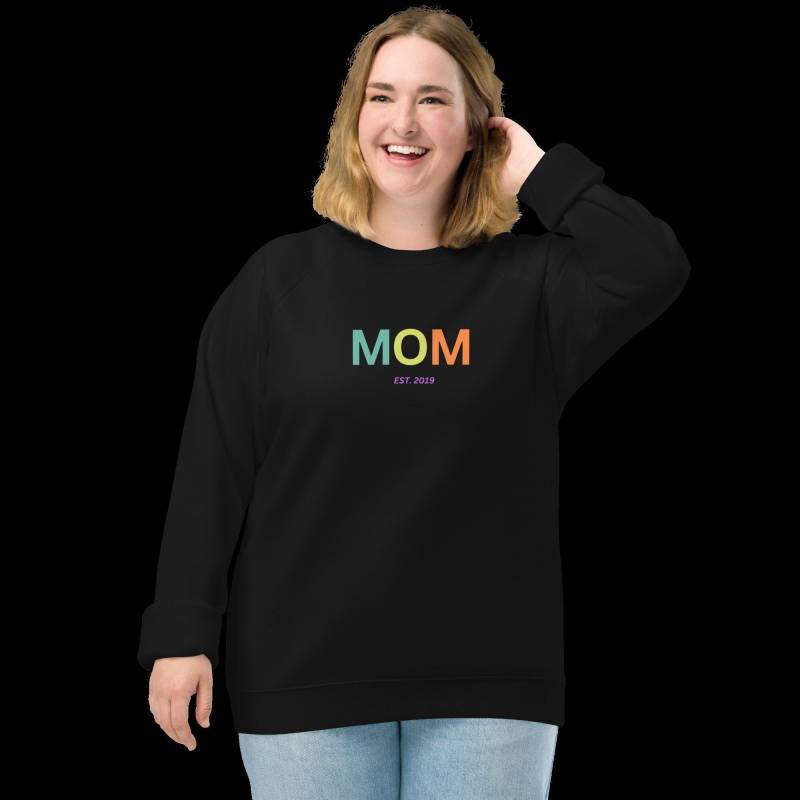 Bio-Raglan-Pullover, Mom Pulli, Mama Pullover von HappySmileXXL