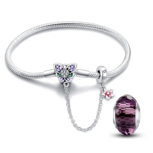 HappyStar Armkette Damen Silber 925, Damen Armband für Beads Charms，Kmpatibel Mit Pandora Charms. von HappyStar