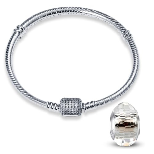 HappyStar Armkette Damen Silber 925, Damen Armband für Beads Charms，Kmpatibel Mit Pandora Charms. von HappyStar