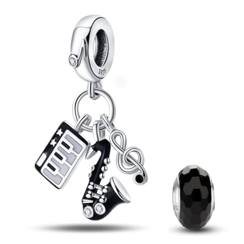 HappyStar glühwürmchen Charms Anhänger Silber 925 für Armbänder, Blumen Beads Charm für Damen Glück Charm anhänger Kompatibel mit Pandora Europäischen Armbändern und Halskette von HappyStar