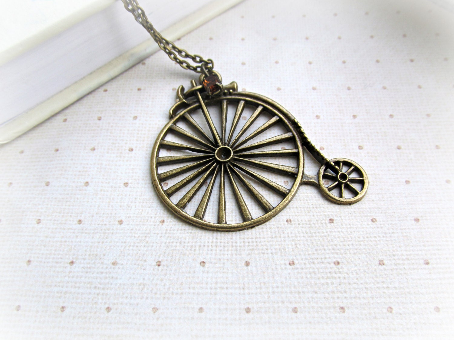 Alte Fashioned Fahrrad-Kette, Lange Traditionelle Fahrrad Kette, Smokey Topaz Alte Fashioned Fahrrad-Kette, Lange Traditionelle Fahrrad Kette, Smokey Topaz von HappyTearsbyMicah