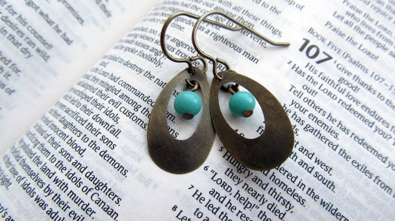 Vintage Ohrringe Türkis Eingerahmt Vintage Ohrringe Türkis Eingerahmt von HappyTearsbyMicah