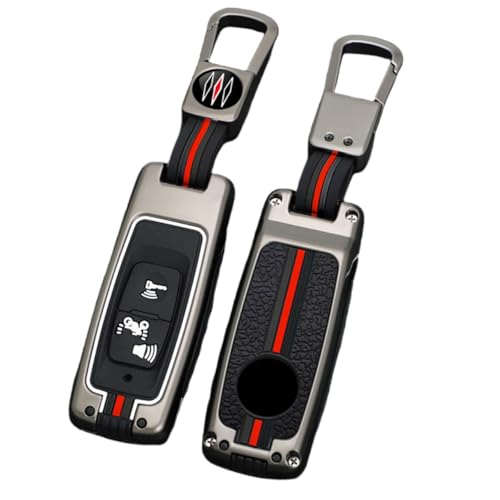 Happyit Zinklegierung Autoschlüsselabdeckungen für Honda Pcx Vario Forza X-ADV SH125 SH150 SH300 Scoop Monkey 3 Knöpfe (Matte Farbe) von Happyit