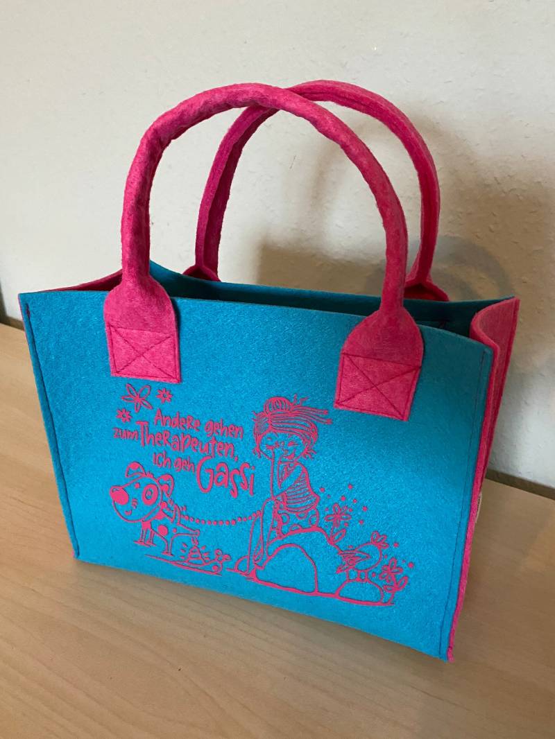 Kleine Tasche Aus Filz Mit Spruch Für Hundeliebhaber Kleine Tasche Aus Filz Mit Spruch Für Hundeliebhaber von HappysKringel