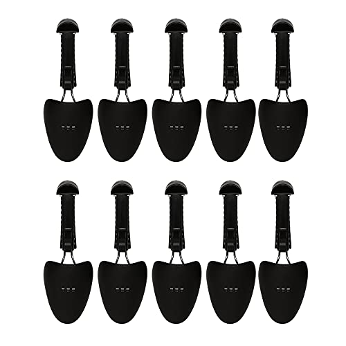 Happysnow 5 Pairs Praktische Kunststoff Länge Verstellbar Männer Schuhspanner Bahre Boot Halter Organisatoren (5 Paar Schwarz) von Happysnow