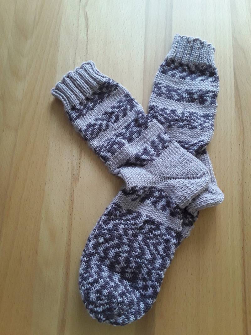 Wollsocken Handgestrickt von HappysocksDesigns