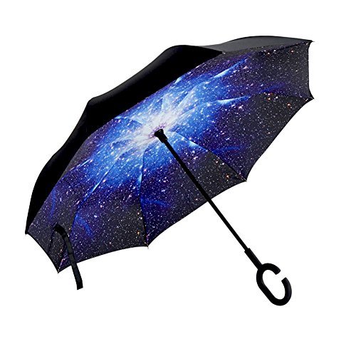 Regenschirm windsicher wasserabweisende auto regenschirmständer Frei Hände Rückwärts Double Layer Regenschirme automatisch öffnet und schließt von Happytimelol