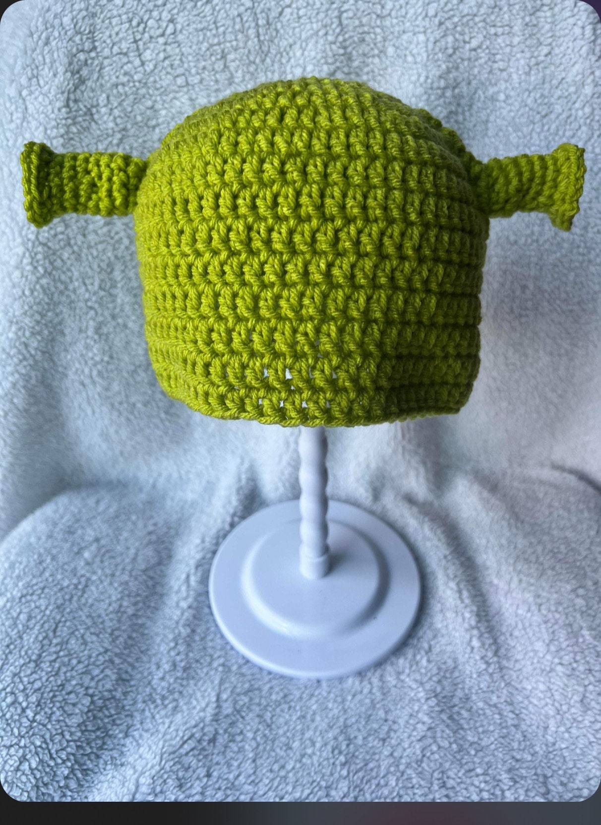 Gehäkelte Shrek Mütze Oger Beanie, Grün Wintermütze Versandfertig Gehäkelte Shrek Mütze Oger Beanie, Grün Wintermütze Versandfertig von HappytohookCreations