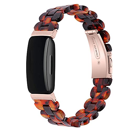 Kompatibel für Fitbit Inspire/Inspire HR/Inspire 2 Bänder, Damen Armband Harz Armband, Verstellbares Band Zubehör, Leicht, B Style- for Inspire 2, von Happytop