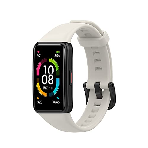 Kompatibel mit Honor Band 6 Bänder, TPU Uhrenarmband Ersatz Zubehör für Huawei Band 6 von Happytop