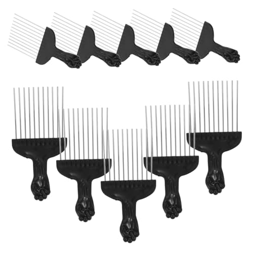 Happyyami Breitzahnkamm Aus Stahl Für Haarentwirrung Friseurkamm Zum Scheiteln Und Stylen Nasskamm Für Männer Und Frauen Haarpflegewerkzeug Mit Kopfhautmassagefunktion von Happyyami