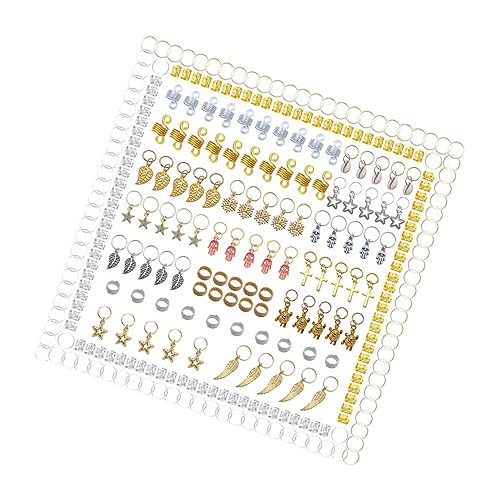 Happyyami 1 Satz Dreadlocks Haaraccessoires Set Teiliges Haarschmuck Set mit Verschiedenen Haarklammern für Zöpfe Langlebig und Vielseitig für Partys und Fotoshootings von Happyyami