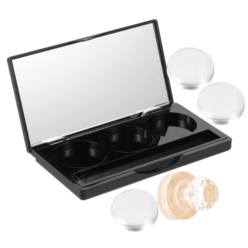 Happyyami 1 Satz Lidschatten-Box Auge Schminkpaletten Kosmetik-Organizer-Lidschatten Highlighter Make-up Kosmetik Paletten Lidschattenpalette leer doppelseitiges Klebeband von Happyyami