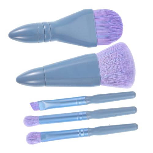 Happyyami Reise-make-up-pinselset Mit Integriertem Spiegel Tragbares Make-up-pinselset Für Puder Und Lidschatten Zum Auffrischen Unterwegs Kompaktes Design Mit Weichen Borsten Und von Happyyami