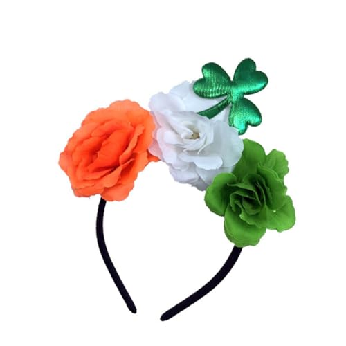 Happyyami 1 Stk. Patricks Day-Stirnbänder Rosen-Haarreifen Haar-Kopfschmuck Für Mädchen Für Das Festival St. Patricks Day. Patrick-Day-Party von Happyyami