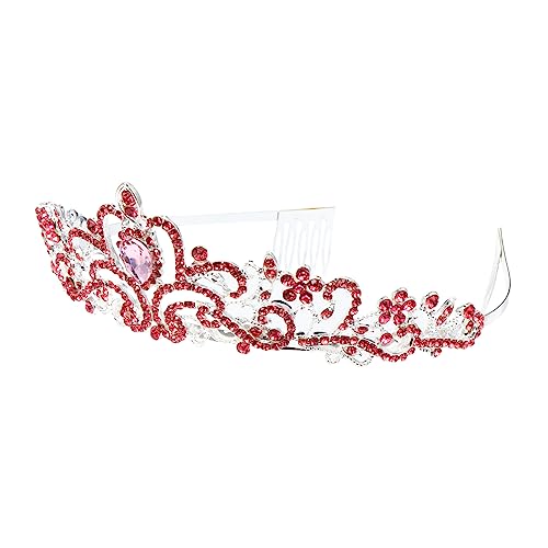 Happyyami 1 Stück Braut Tiara Krone mit Hochzeit Krone für Damen Perfektes Headdress für Hochzeiten Partys und Fotoshootings Leicht und Langlebig für Besondere Anlässe von Happyyami