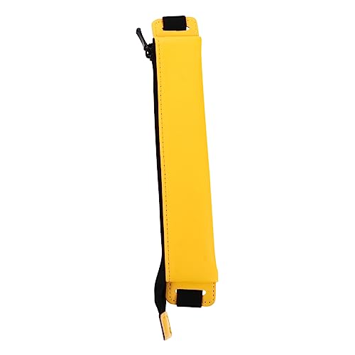 Happyyami 1 Stück Federmäppchen Schutzhülle Tasche Stylus-Stiftabdeckung Bleistiftabdeckung Wirklich Ärmel Fall Bleistifthalter Aufbewahrungsetui für Bleistift Leder Yellow von Happyyami