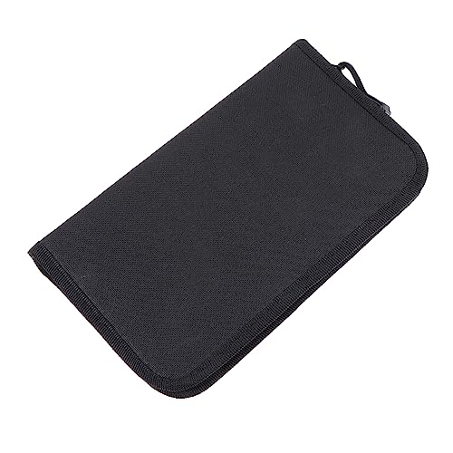 Happyyami 1 Stück Kreatives Federmäppchen Großer Kapazitäts Stift Aufbewahrungstasche aus Oxford für Schüler für Stifte Schulmaterialien und Schwarz Fächer von Happyyami