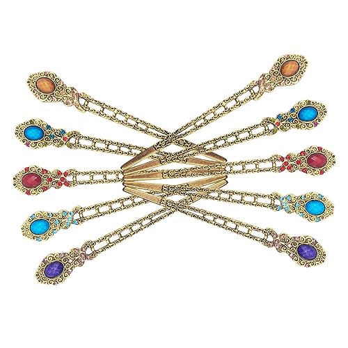 Happyyami 10 Stück Vintage Haarstäbchen Aus Holz Für Lange Haare Chinesische Haaraccessoires Mit Strasssteinen Antike Haarnadeln Im Retro Stil Für Frauen Für Hochsteckfrisuren Und von Happyyami