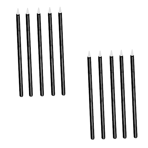 Happyyami 100 Stück Einweg-eyeliner-faserpinsel Kosmetik-eyeliner-stick-applikator Mit Schwarzer Kunststoffgriff Für Flüssigen Eyeliner Und Lipliner von Happyyami