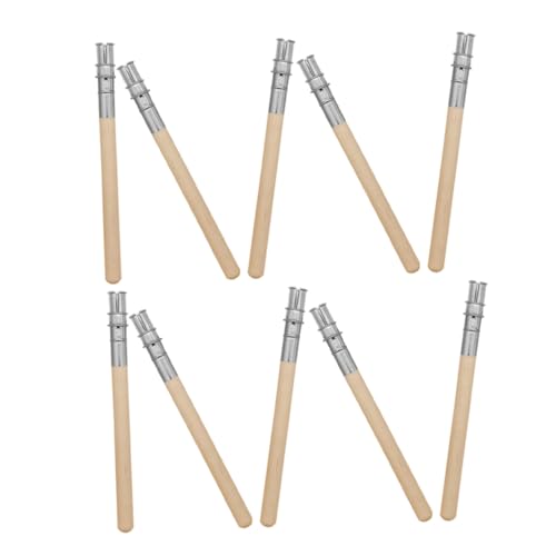 Happyyami 10stücke Edelstahl Bleistift Extender Augenbrauenstift Extender Kreide Passend Für Zeichenstifte Augenbrauenstifte Einfach Zu Bedienen Handlich Tragbar Langlebiges Material von Happyyami