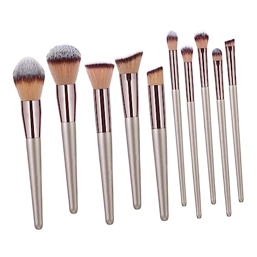 Happyyami 10stücke Kosmetikpinsel Teilen Für Make-up Hochwertige Nylonborsten Glatt Und Langlebig Für Foundation Und Lidschatten von Happyyami