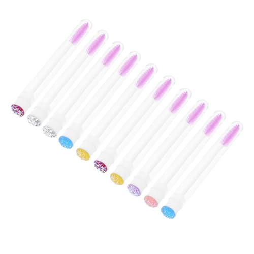 Happyyami 10Stücke Wimpernbürsten Wimpernkamm Mascara Bürsten für Augenbrauen Make Up Tool für Reisen Tägliche Anwendung für Anfänger Make Up Profis von Happyyami