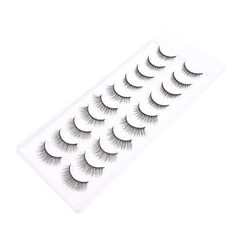 Happyyami 10paare Falsche Wimpern Wimpernverlängerung Mehrschichtige Chemiefaser Augenwimpern Für Frauen Make-up von Happyyami
