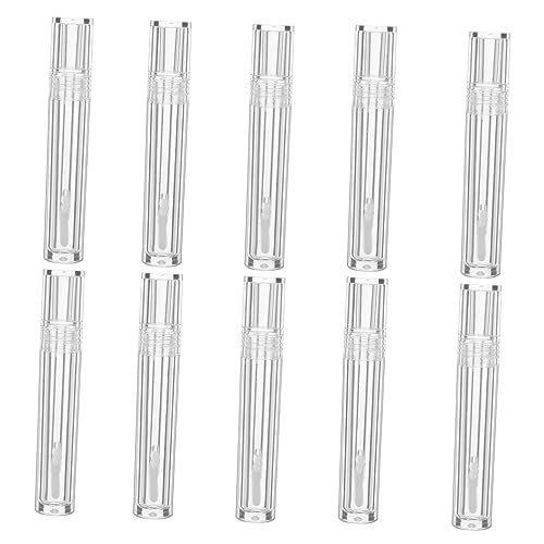 Happyyami 10sätze Leere Lip Gloss Röhren Kreative Lippenbalsam Behälter Transparent Wiederverwendbar Für Proben Und Anfänger von Happyyami