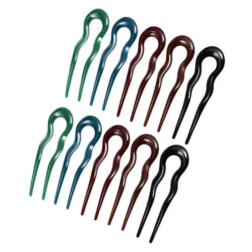 Happyyami 10stücke U-förmige Haarnadeln Strapazierfähigem Material Für Hochsteckfrisuren Verschiedenen Farben Für Damen Und Mädchen Für Alltägliche Styles Und Besondere Anlässe von Happyyami