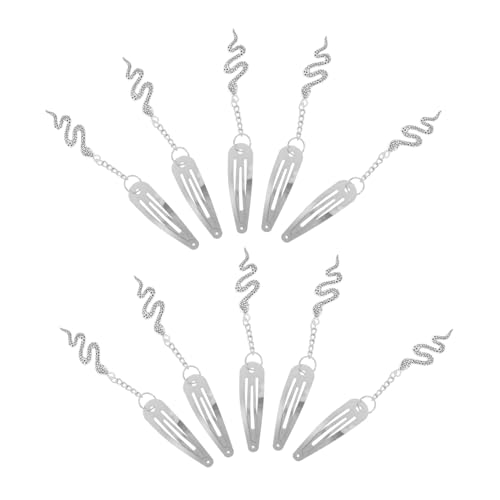 Happyyami 10stücke Metall-haarspangen Mit Anhängern Schlichtes Design Für Alltag Und Party Clips Zum Haare Für Frauen Und Mädchen von Happyyami