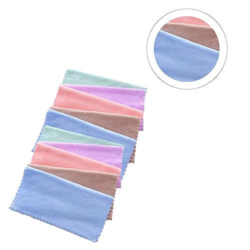 Happyyami 10stücke Mikrofaser Gesichts-handtücher Ultraweiche Abschminktücher Aus Fleece Für Empfindliche Haut Für Frauen Und Mädchen Zufälligen Farben von Happyyami