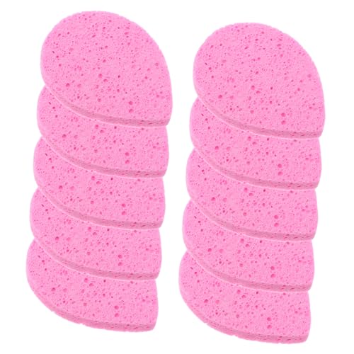Happyyami 10stücke Wasserfeste Make-up Entferner Sponges Reusable Gesichtsreinigung Pads Kompakte Exfolierende Schwämme Für Sanfte Hautpflege Und Make-up Entfernung von Happyyami