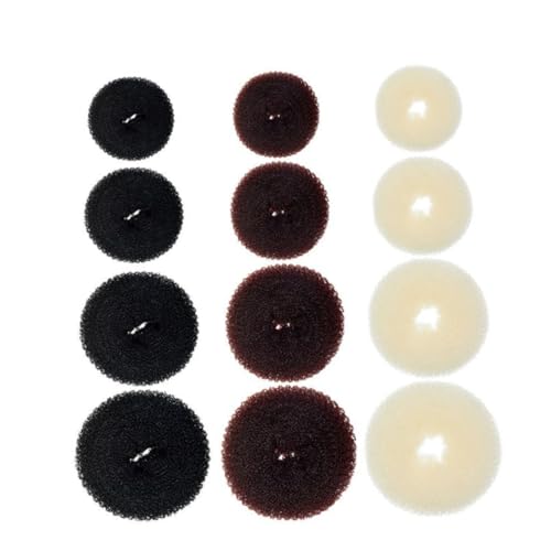 Happyyami 12stücke Haar-donut Dutt-maker Haar-seile Frauen Für Dünnes Und Mittellanges von Happyyami