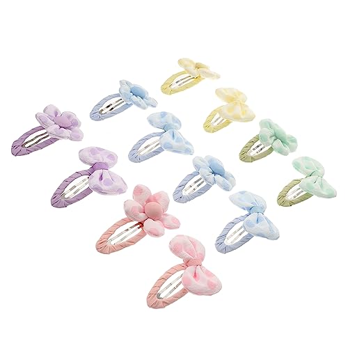 Happyyami 12stücke Haarspangen Für Mädchen Süße Blumen Und Schleifenclips Bunten Farben Haaraccessoires Für Mädchen Geburtstagsfeiern Und Alltag von Happyyami