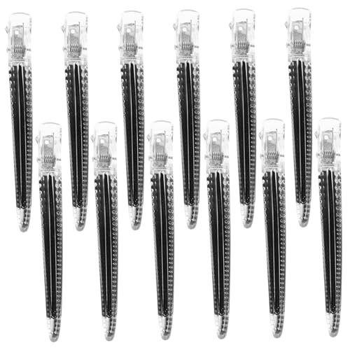 Happyyami 12stücke Transparente Entenschnabel-clips Zum Haare Schneiden Rutschfeste Haarspangen Für Friseure Haarpositionierungsclips Für Frauen von Happyyami