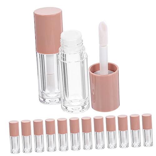 Happyyami 14stücke Transparente Lip Gloss Behälter Mit Großen Bürsten Nachfüllbare Kosmetische Tuben Für Lippenpflege Leicht Und Tragbar Für Und Partys von Happyyami
