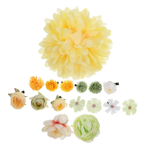 Happyyami 16stücke Teiliges Set Blumen-haarclips Für Mädchen Mini-haarspangen Für Süße Frisuren Vielseitige Haarschmuck-accessoires Für Hochzeiten Und Partys von Happyyami