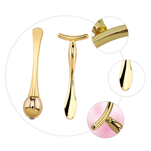 Happyyami 1Satz Augencreme Massagestäbchen Teiliges Form für Gesichtsmassage aus Tragbarer Make Up Löffel für Effektive Augenpflege Happyyami 1Satz Augencreme Massagestäbchen Teiliges Form für Gesichtsmassage aus Tragbarer Make Up Löffel für Effektive Augenpflege von Happyyami