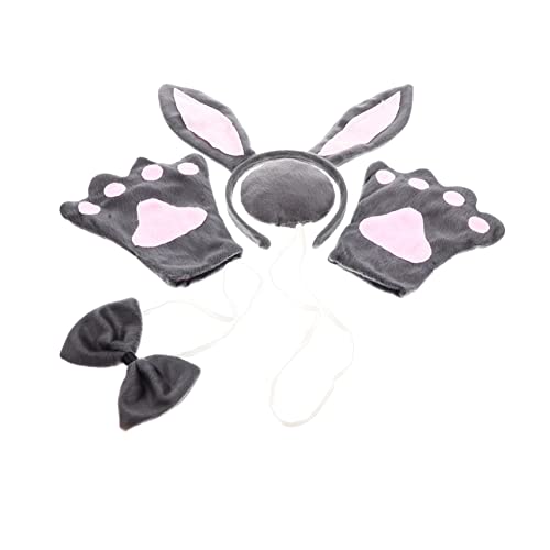 Happyyami 1Satz Tierstirnband Set Mit Hasenohren Perfektes Accessoire Für Cosplay Geburtstagsfeiern Und Festivals Komfortabel Und Anpassbar Für Erwachsene von Happyyami