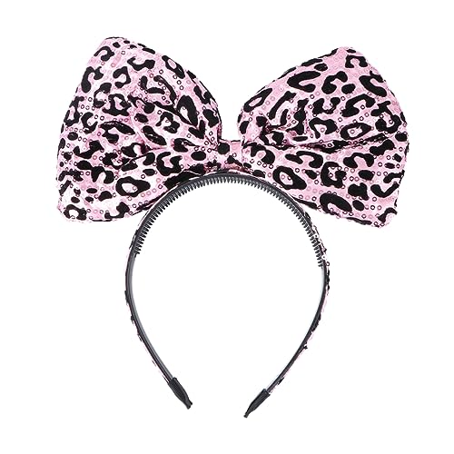 Happyyami 1Stück Gothic Leopard Haarreif Mit Schleife Für Damen Halloween Feiern Langlebiges Material Einzigartiges Design Für Partys Und Feste von Happyyami
