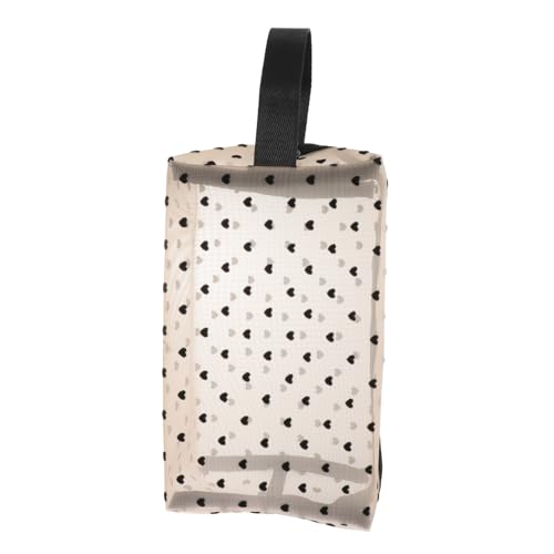 Happyyami Mesh Kosmetiktasche Für Damen Große Kapazität Kulturbeutel Make-up Aufbewahrungstasche Tragbar Für Reisen Und Alltag von Happyyami