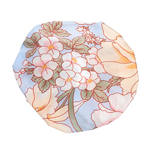 Happyyami Seidenhaarwickel Zum Schlafen Seidenhaube Für Damen Seide Schlafhaube Lange Haare Geeignet Elastisches Design Krempe Trockene Haare Vermeiden von Happyyami