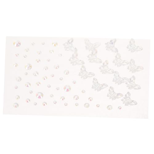 Happyyami 1blatt Selbstklebende Gesichtsjuwelen Bunte Klebe-gem-sticker Für Festivals Und Makeup-dekoration Strasssteine Und Für Kreative Looks von Happyyami