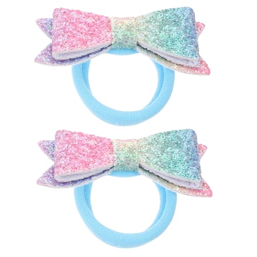 Happyyami Elastische Haargummis Mit Schleife Weiche Haargummis Für Mädchen Pferdeschwanzhalter Aus Vielseitiger Haarschmuck Für von Happyyami
