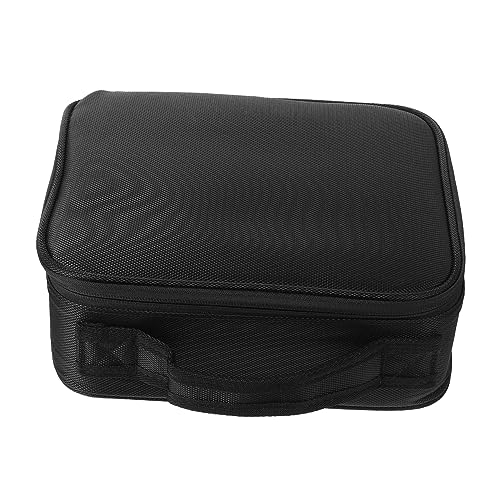 Happyyami Tragbare Kosmetiktasche Für Reisen Mehrschichtige Kulturbeutel Mit Reißverschluss Handheld Make up Tasche Schwarz Organizer Für Toilettenartikel Für Damen Und Herren Für von Happyyami