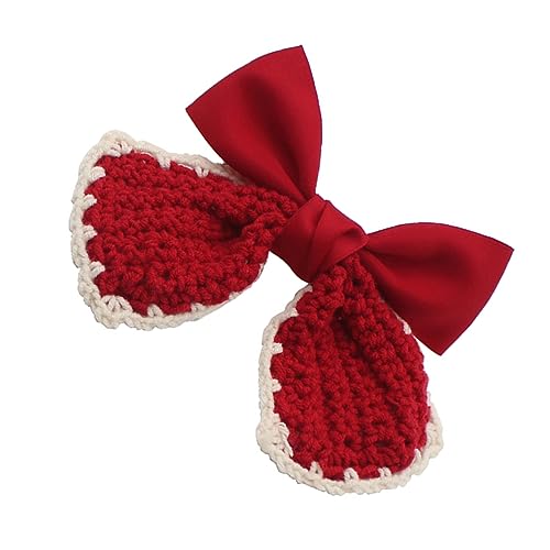 Happyyami 1stück Roter Weihnachts-bowknot-haarclip Süßer -haarclip Für Mädchen Haaraccessoires Für Partys Und Rutschfest Leicht Und Tragbar von Happyyami