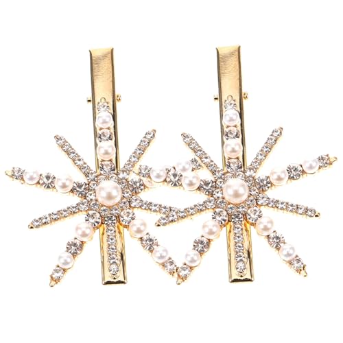 Happyyami 2stücke Perlen-haarspangen Haarschmuck Für Damen Haarspangen Mit Perlen Dekorative Haarklammern Für Frauen Haarschmuck Für Mädchen von Happyyami