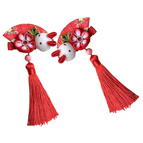 Happyyami 2 Stück Bunny Haarglanz Clip mit Blumen und Quasten Niedliche Haarspangen für Mädchen Japanischer Stil für Festlichkeiten und Alltagslook Happyyami 2 Stück Bunny Haarglanz Clip mit Blumen und Quasten Niedliche Haarspangen für Mädchen Japanischer Stil für Festlichkeiten und Alltagslook von Happyyami