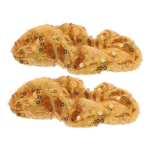 Happyyami 2 Stück Haargummis Mit Glänzenden Pailletten: Elastische Haargummis Für Teenager-mädchen – Glitzernde Pferdeschwanzhalter – Modische Haargummis Für Die Kopfbedeckung von Happyyami